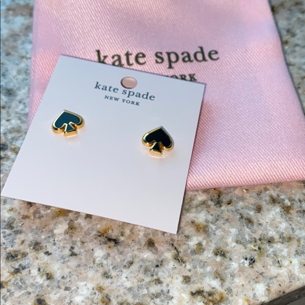 Sold šKate Spade Mini Gold Signature Earrings - Picture 1 of 5